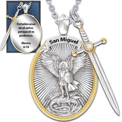 Collar de Protección de San Miguel Arcángel (EN ESPAÑOL) - (Oferta Limitada 2X1) - "Incluye Sólo Por Hoy Audiolibro: Novena a San Miguel Arcángel"