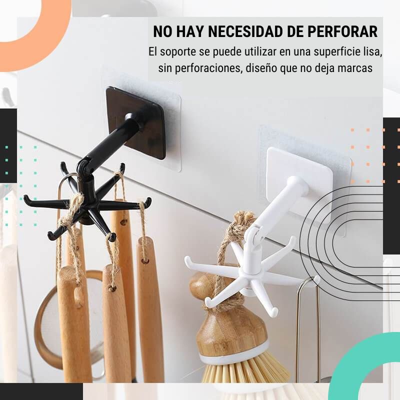 Gancho Plegable Giratorio Pro Max 360 (2X1)