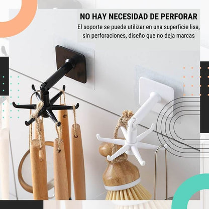 Gancho Plegable Giratorio Pro Max 360 (2X1)