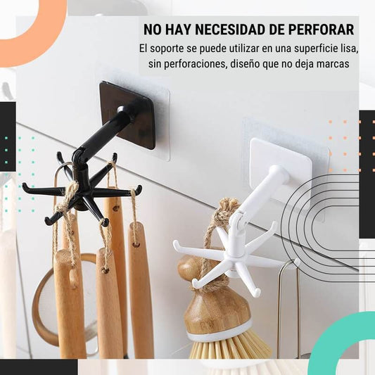 Gancho Plegable Giratorio Pro Max 360 (2X1)